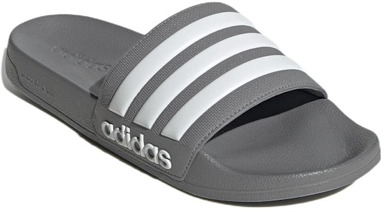 阿迪达斯 Adilette 防滑耐磨灰色白色男女款拖鞋 GY1891 Lookbook 阿迪达斯 Adilette 防滑耐磨灰色白色男女款拖鞋 GY1891