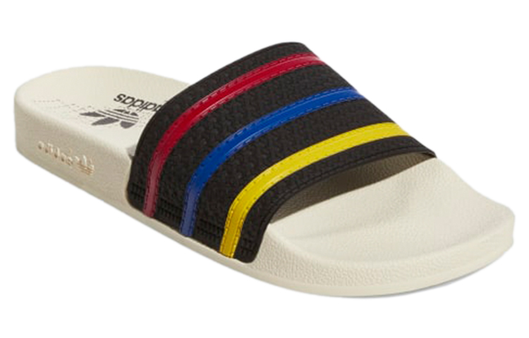 Lookbook 阿迪达斯 Adilette 拖鞋 '黑色团队力量红' GW9637