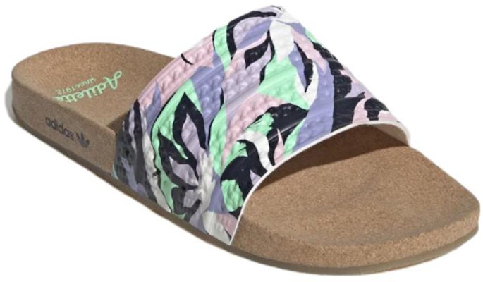 adidas Adilette Sandal 'Cork - Bunga' GV7077 Lookbook adidas Adilette Sandal 'Cork - Bunga' GV7077