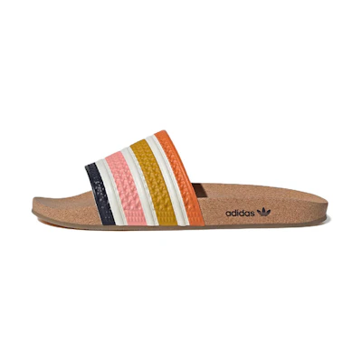 adidas Adilette Slide 'Cork - Legend Ink Orange'