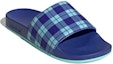 Lookbook adidas Adilette Slide 'Cozy Pack - Sonic Ink Energy Aqua' - Selipar Selesa Aqua. GW6093