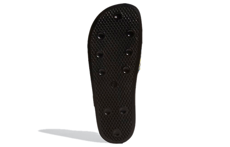 Details for adidas Originals Adilette 拖鞋 黑/黃/粉
