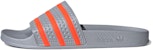 adidas Adilette Slide 'Halo Silver Solar Red' Lelaki Perempuan FX5843