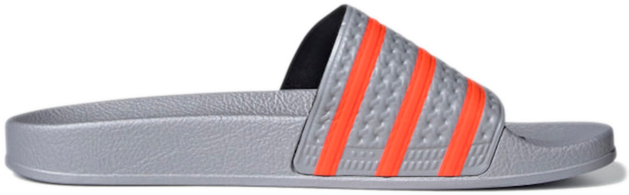 adidas Adilette Slide 'Halo Silver Solar Red' FX5843 Order adidas Adilette Slide 'Halo Silver Solar Red' FX5843
