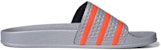 adidas Adilette Slide 'Halo Silver Solar Red' Lelaki Perempuan FX5843