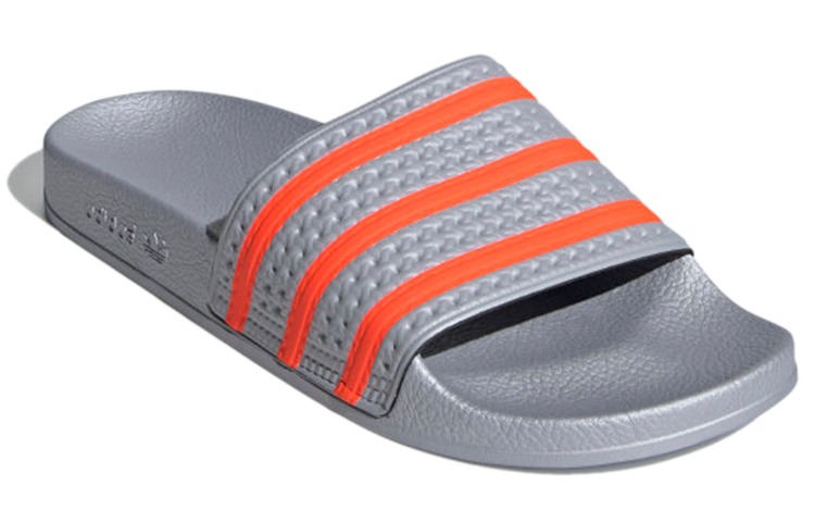 Lookbook adidas originals Adilette 滑鞋 灰橙色 拖鞋