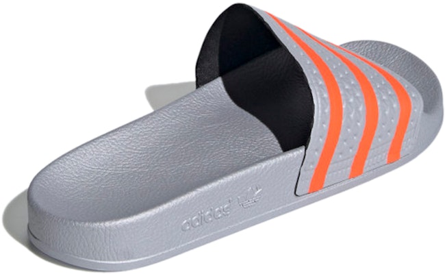 adidas Adilette Slide 'Halo Silver Solar Red' FX5843 Shop adidas Adilette Slide 'Halo Silver Solar Red' FX5843