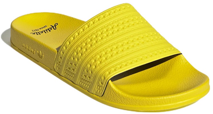 adidas Adilette Slide 'Amarillo Impacto' HQ9862 Lookbook adidas Adilette Slide 'Amarillo Impacto' HQ9862