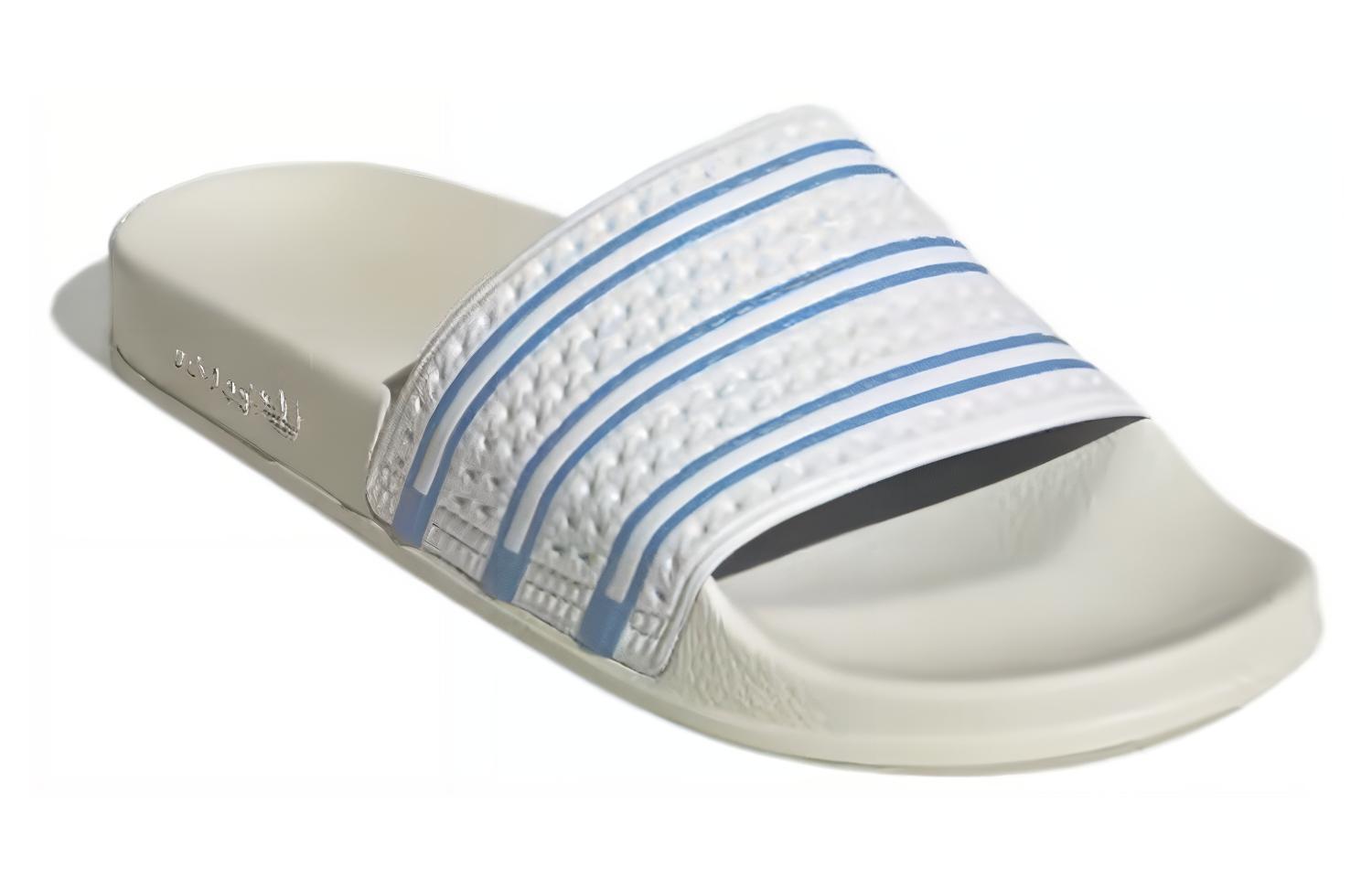 Lookbook adidas Adilette Slide 'Putih Krim Biru Muda' GX9894
