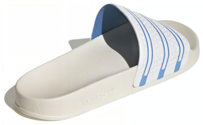 adidas Adilette Slide 'Off White Light Blue' GX9894 Shop adidas Adilette Slide 'Off White Light Blue' GX9894