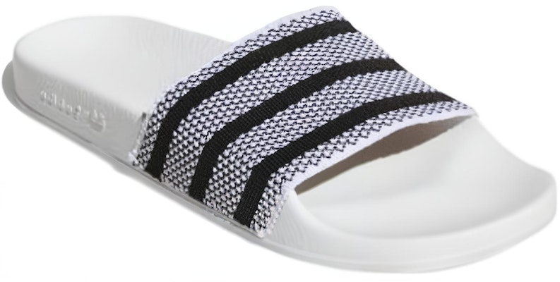adidas Adilette Slide 'White Black' BB0119 Lookbook adidas Adilette Slide 'White Black' BB0119