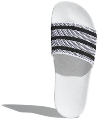 adidas Adilette Slide 'White Black' BB0119 Purchase adidas Adilette Slide 'White Black' BB0119