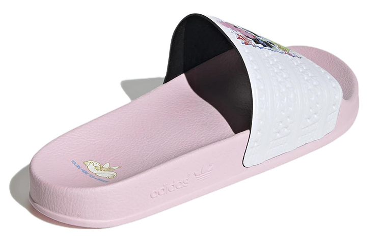 Shop adidas Adilette 拖鞋 'You're Here For A Reason - 粉色' HR0092