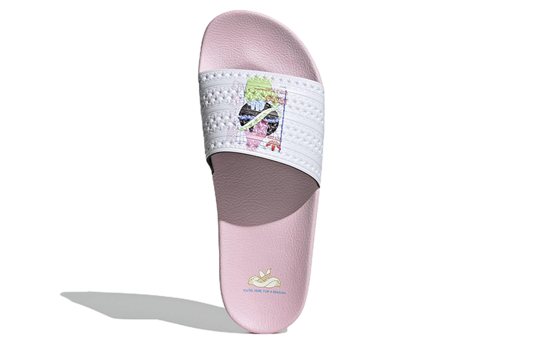 Purchase adidas Adilette 拖鞋 'You're Here For A Reason - 粉色' HR0092