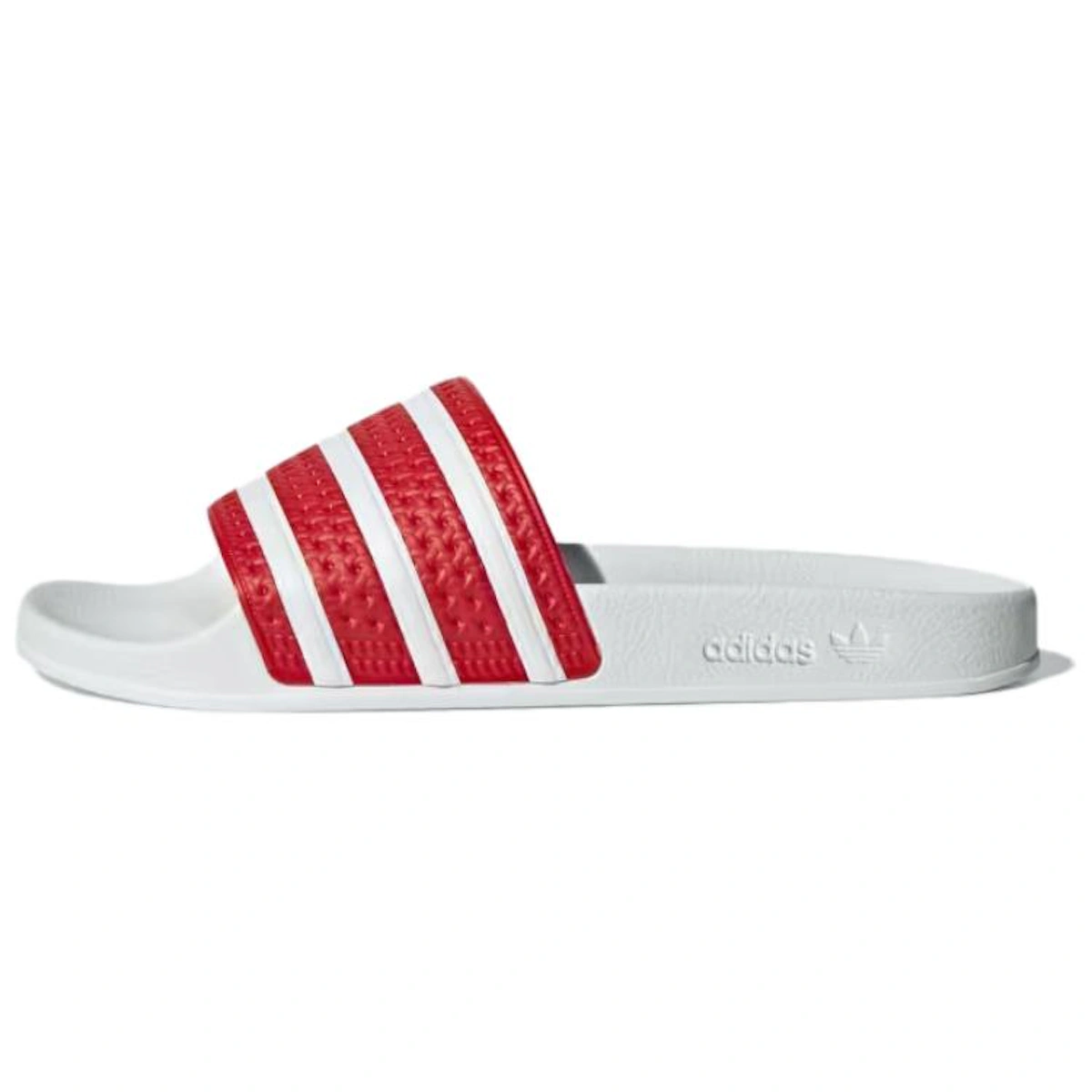 adidas Adilette Slides 'Better Scarlet White'