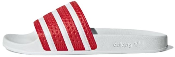 adidas Adilette Slides 'Better Scarlet White' IG9286 adidas Adilette Slides 'Better Scarlet White' IG9286