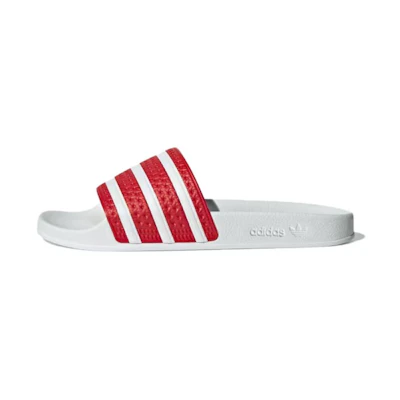 adidas Adilette Slides 'Better Scarlet White'