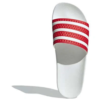 adidas Adilette Slides 'Better Scarlet White'