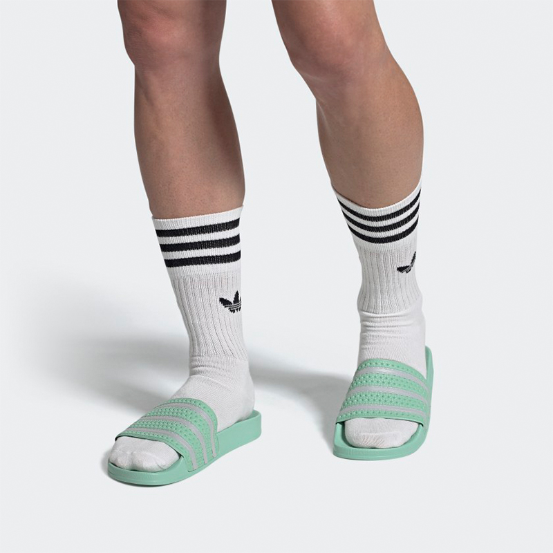 adidas Adilette Slides 'Blush Green' 圖 7