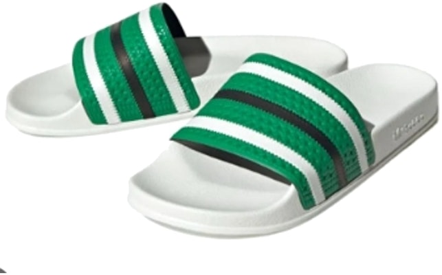 adidas Adilette Slides 'Green White' IG7501 Order adidas Adilette Slides 'Green White' IG7501
