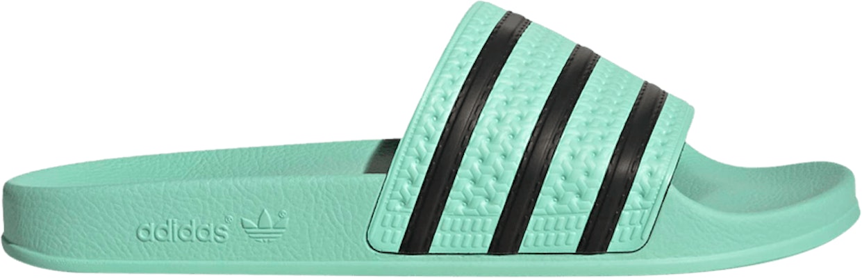 Adidas adilette mint hot sale