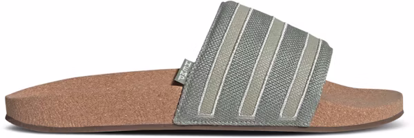 adidas Adilette Slides 'Silver Green Cork' HP6498 adidas Adilette Slides 'Silver Green Cork' HP6498