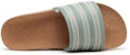 adidas Adilette Slides 'Silver Green Cork' Hijau Perak Gabus. HP6498