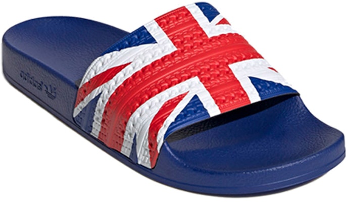 adidas Adilette Slides 'United Kingdom' G55377 Lookbook adidas Adilette Slides 'United Kingdom' G55377