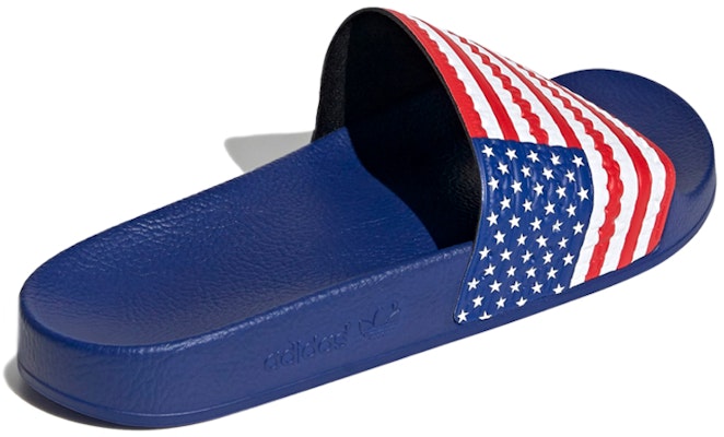 adidas Adilette Slides 'Bendera USA' G55380 Shop adidas Adilette Slides 'Bendera USA' G55380