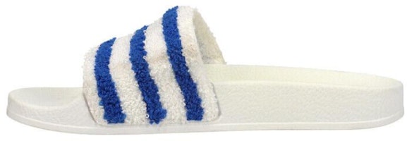 adidas adilette Slides 'White Blue' BB9279 adidas adilette Slides 'White Blue' BB9279