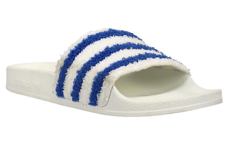 Lookbook アディレッタ スライド 白/青 BB9279