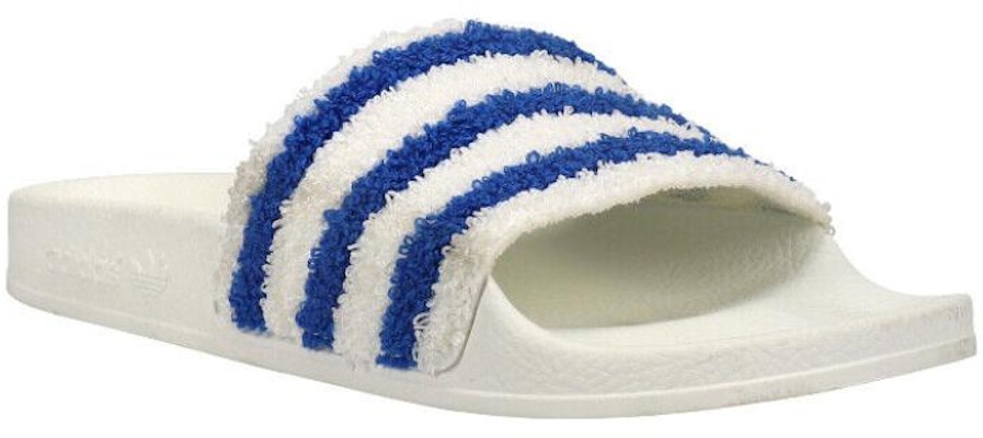 adidas adilette Slides 'White Blue' BB9279 Lookbook adidas adilette Slides 'White Blue' BB9279