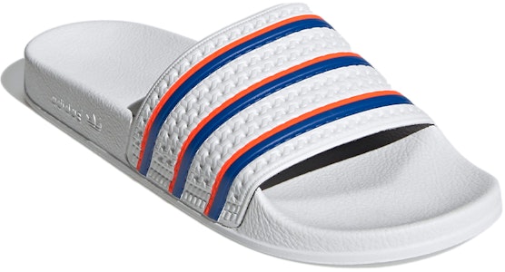 아디다스 아딜렛 슬라이드 '화이트 블루 솔라 레드' FU9888 Lookbook 아디다스 아딜렛 슬라이드 '화이트 블루 솔라 레드' FU9888