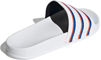 adidas Adilette Slides 'Putih Biru Solar Merah' FU9888 Shop adidas Adilette Slides 'Putih Biru Solar Merah' FU9888