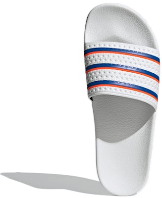 adidas Adilette Slides 'White Blue Solar Red' FU9888 Purchase adidas Adilette Slides 'White Blue Solar Red' FU9888