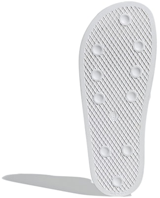 adidas Adilette Slides 'White Blue Solar Red' FU9888 Details for adidas Adilette Slides 'White Blue Solar Red' FU9888