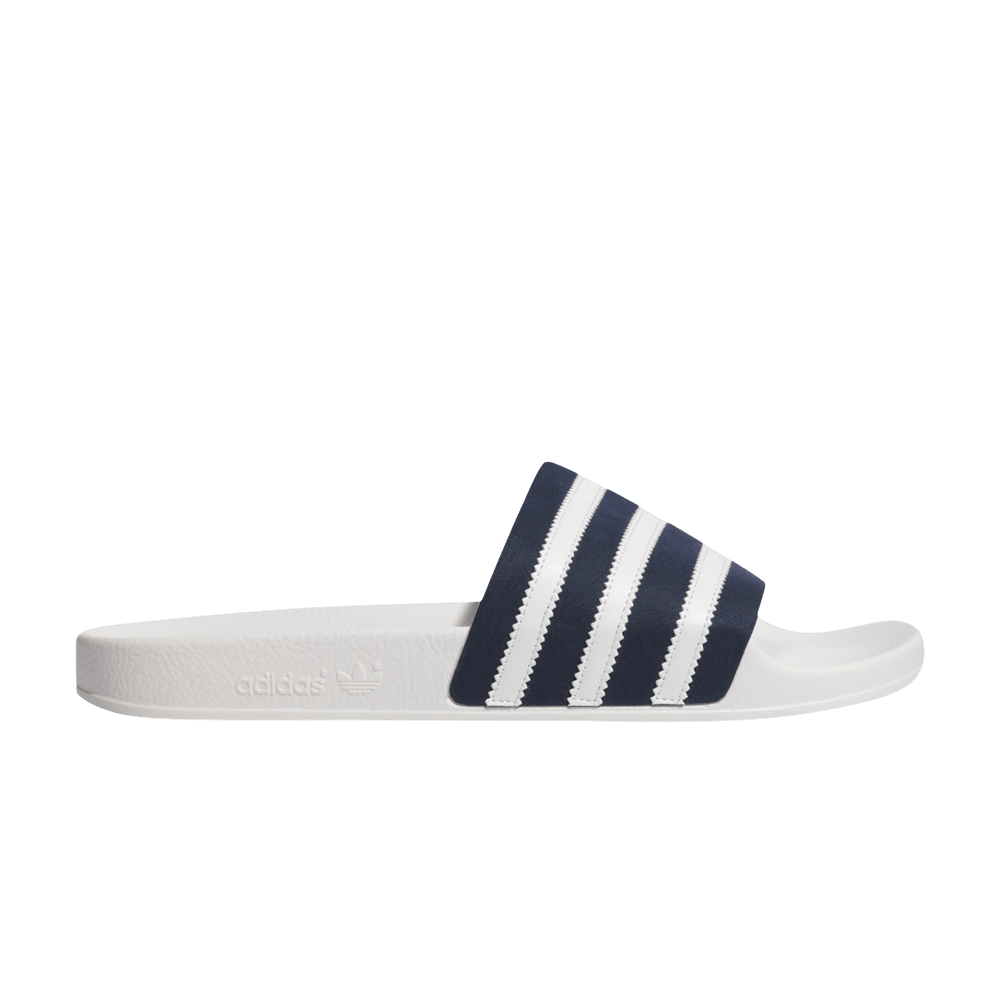 adidas Adilette Slides 'White Collegiate Navy' CG6436