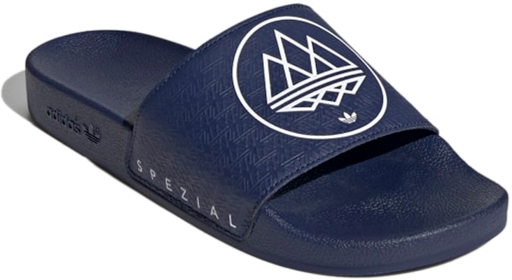 adidas Adilette SPZL Slides 'Dark Blue' FX1057 Lookbook adidas Adilette SPZL Slides 'Dark Blue' FX1057