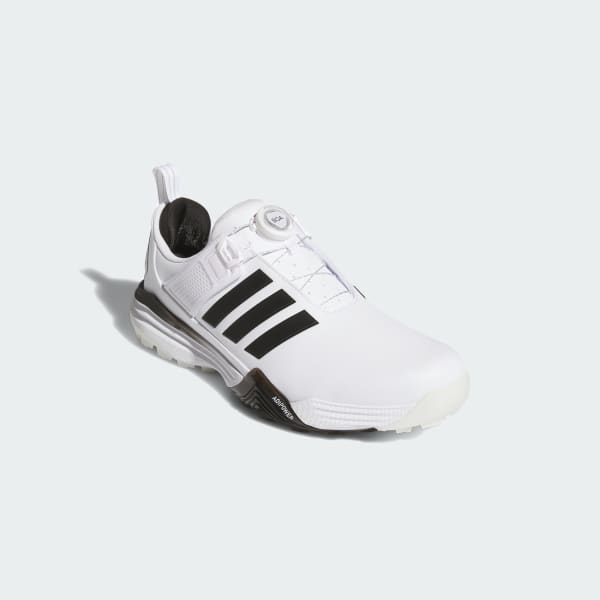 Shop 阿迪达斯Adipower 26 BOA无钉高尔夫鞋 云白/黑色/金属银 JS4138