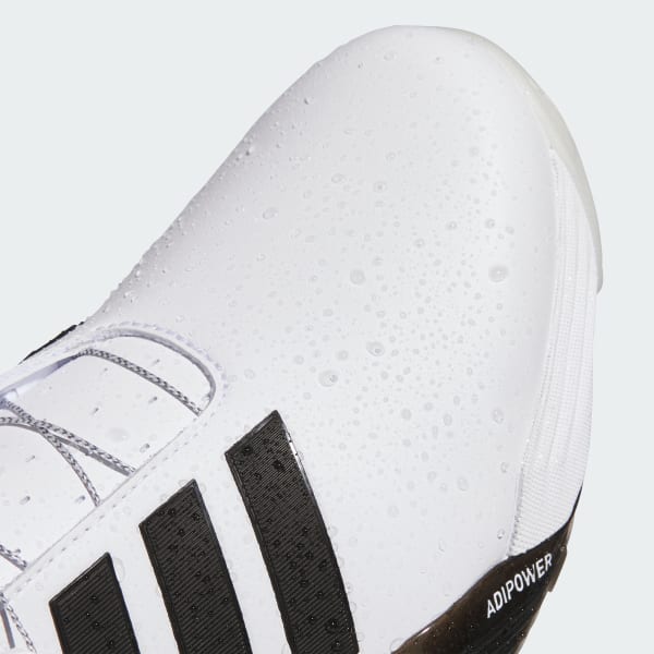 Cheap 阿迪达斯Adipower 26 BOA无钉高尔夫鞋 云白/黑色/金属银 JS4138