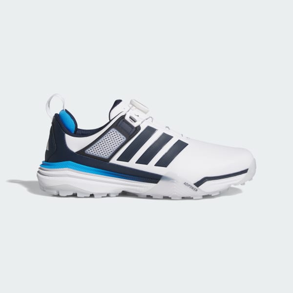 Adidas Adipower 26 BOA Spikeless Golf Shoes Cloud White/Collegiate Navy/Lucid Ray Blue JS4139