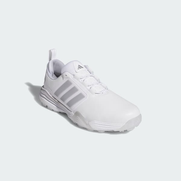 Shop Adidas Adipower 26 Wide Zapatillas Golf Sin Tacos Blanco/Plateado/Halo Plateado JP8401