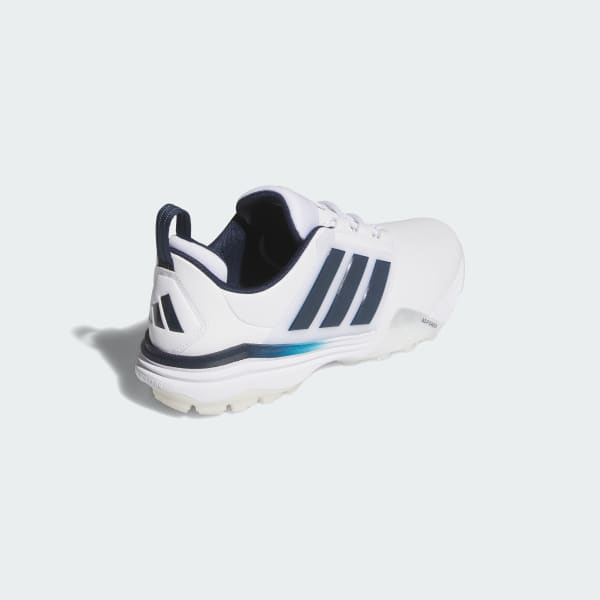 Purchase 阿迪达斯 Adipower 26 宽版无钉高尔夫鞋 云白/学院海军蓝/明亮橙 JQ6816