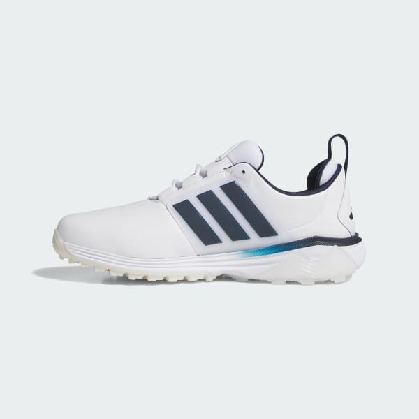 Details for 阿迪达斯 Adipower 26 宽版无钉高尔夫鞋 云白/学院海军蓝/明亮橙 JQ6816