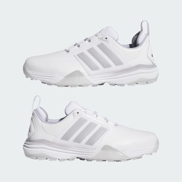 Sizing Adidas Adipower 26 Wide Zapatillas Golf Sin Tacos Blanco/Plateado/Halo Plateado JP8401