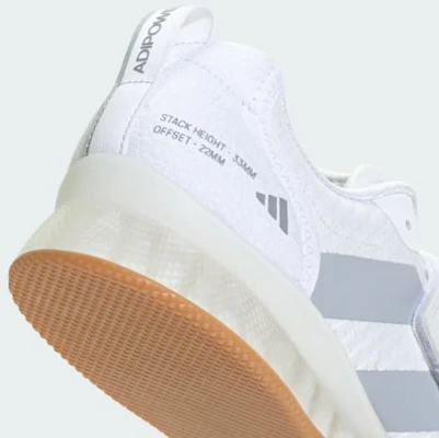 adidas Adipower Halterofilia 3 Blanco/Halo Plata/Negro Core KJ4393 1