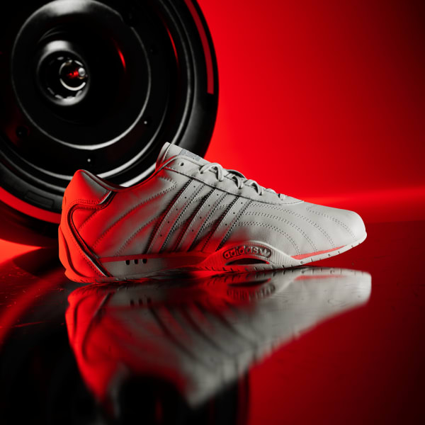 Lookbook adidas AdiRacer LO Audi F1 Team Sneakers Chalk Pearl/Chalk Pearl/Hi-Res Red KJ1220