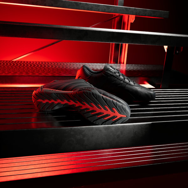 Shop adidas Adiracer LO Audi F1 賽車鞋 黑色/黑色/高亮紅 KJ1221