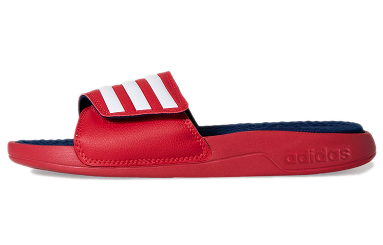 adidas Adissage Cozy Wear-resistant Shoe Red Unisex 'Red White' EG2140