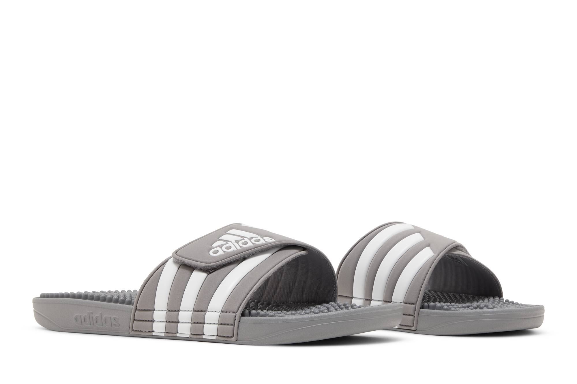 Cheap adidas Adissage Chanclas 'Gris Blanco' HQ4373